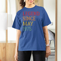 Legend Since May 1975 T Shirt For Women Vintage Retro 50th Birthday Gifts
