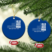 Funny Bald Dad Ceramic Ornament Old Man Saying Gag Gift Fathers Day - Wonder Print Shop