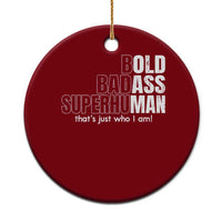 Funny Bald Dad Ceramic Ornament Old Man Saying Gag Gift Fathers Day - Wonder Print Shop