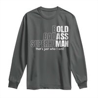 Funny Bald Dad Long Sleeve Shirt Old Man Saying Gag Gift Fathers Day - Wonder Print Shop