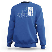 Funny Bald Dad Sweatshirt Old Man Saying Gag Gift Fathers Day - Wonder Print Shop
