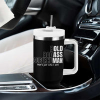 Funny Bald Dad Tumbler With Handle Old Man Saying Gag Gift Fathers Day - Wonder Print Shop