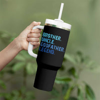 Brother Uncle Godfather Legend Tumbler With Handle Best Funny Uncle Fathers Day