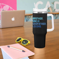 Brother Uncle Godfather Legend Tumbler With Handle Best Funny Uncle Fathers Day