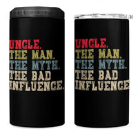 Retro Uncle 4 in 1 Can Cooler Tumbler Best Funny Uncle Fathers Day