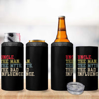 Retro Uncle 4 in 1 Can Cooler Tumbler Best Funny Uncle Fathers Day