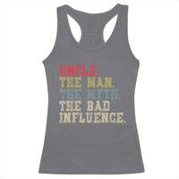 Retro Uncle Racerback Tank Top Best Funny Uncle Fathers Day