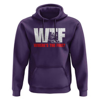 WTF Wheres The Fire Hoodie Funny Fireman Firefighter - Wonder Print Shop