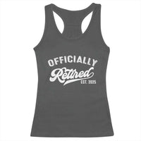 Officially Retired 2025 Racerback Tank Top Vintage Retirement