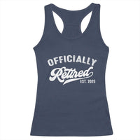 Officially Retired 2025 Racerback Tank Top Vintage Retirement