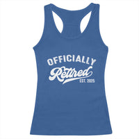 Officially Retired 2025 Racerback Tank Top Vintage Retirement