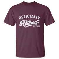Officially Retired 2025 T Shirt Vintage Retirement