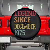 Legend Since December 1975 Spare Tire Cover Vintage Retro 50th Birthday Gifts - Wonder Print Shop