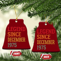Legend Since December 1975 Ceramic Ornament Vintage Retro 50th Birthday Gifts - Wonder Print Shop