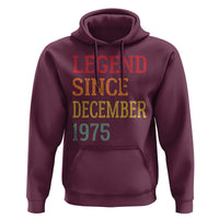Legend Since December 1975 Hoodie Vintage Retro 50th Birthday Gifts - Wonder Print Shop