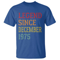 Legend Since December 1975 T Shirt Vintage Retro 50th Birthday Gifts - Wonder Print Shop