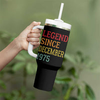 Legend Since December 1975 Tumbler With Handle Vintage Retro 50th Birthday Gifts - Wonder Print Shop