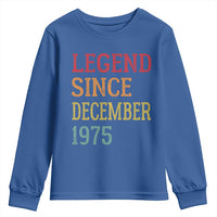 Legend Since December 1975 Youth Sweatshirt Vintage Retro 50th Birthday Gifts - Wonder Print Shop