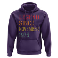 Legend Since November 1975 Hoodie Vintage Retro 50th Birthday Gifts - Wonder Print Shop