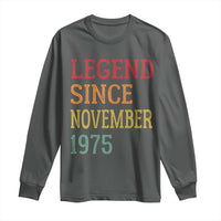 Legend Since November 1975 Long Sleeve Shirt Vintage Retro 50th Birthday Gifts - Wonder Print Shop
