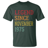 Legend Since November 1975 T Shirt Vintage Retro 50th Birthday Gifts - Wonder Print Shop
