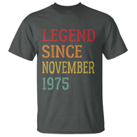 Legend Since November 1975 T Shirt Vintage Retro 50th Birthday Gifts - Wonder Print Shop