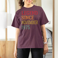 Legend Since November 1975 T Shirt For Women Vintage Retro 50th Birthday Gifts - Wonder Print Shop