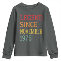 Legend Since November 1975 Youth Sweatshirt Vintage Retro 50th Birthday Gifts - Wonder Print Shop