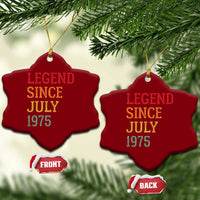Legend Since July 1975 Ceramic Ornament Vintage Retro 50th Birthday Gifts - Wonder Print Shop
