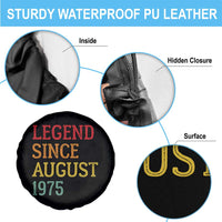 Legend Since August 1975 Spare Tire Cover Vintage Retro 50th Birthday Gifts