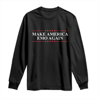 Make America Emo Again Long Sleeve Shirt Funny Goth Gothic US - Wonder Print Shop
