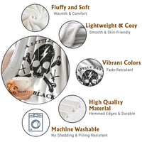 A Little Ray of Pitch Black Throw Blanket Dark Humor Sarcastic Halloween Spooky Skull - Wonder Print Shop