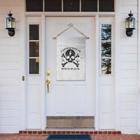 A Little Ray of Pitch Black Garden Flag Dark Humor Sarcastic Halloween Spooky Skull - Wonder Print Shop