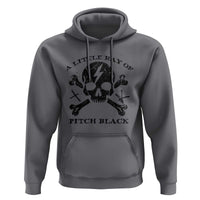 A Little Ray of Pitch Black Hoodie Dark Humor Sarcastic Halloween Spooky Skull - Wonder Print Shop