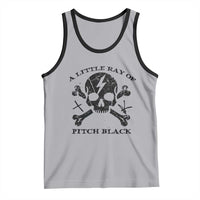 A Little Ray of Pitch Black Tank Top Dark Humor Sarcastic Halloween Spooky Skull - Wonder Print Shop