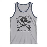 A Little Ray of Pitch Black Tank Top Dark Humor Sarcastic Halloween Spooky Skull - Wonder Print Shop