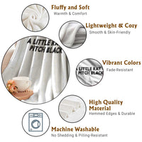 A Little ray of Pitch Black Throw Blanket Sarcasm Halloween Dark Humor - Wonder Print Shop