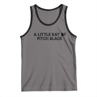 A Little ray of Pitch Black Tank Top Sarcasm Halloween Dark Humor - Wonder Print Shop