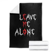 Leave me Alone Emo Throw Blanket Aesthetic Goth Scene Alternative Music - Wonder Print Shop