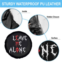 Leave me Alone Emo Spare Tire Cover Aesthetic Goth Scene Alternative Music - Wonder Print Shop