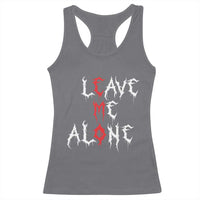 Leave me Alone Emo Racerback Tank Top Aesthetic Goth Scene Alternative Music - Wonder Print Shop