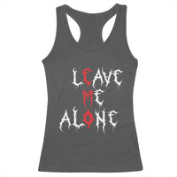 Leave me Alone Emo Racerback Tank Top Aesthetic Goth Scene Alternative Music - Wonder Print Shop