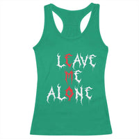 Leave me Alone Emo Racerback Tank Top Aesthetic Goth Scene Alternative Music - Wonder Print Shop
