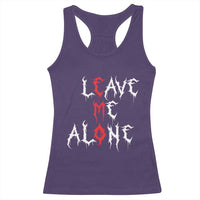 Leave me Alone Emo Racerback Tank Top Aesthetic Goth Scene Alternative Music - Wonder Print Shop