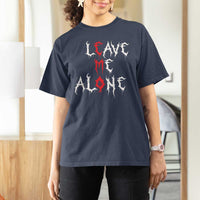Leave me Alone Emo T Shirt For Women Aesthetic Goth Scene Alternative Music - Wonder Print Shop