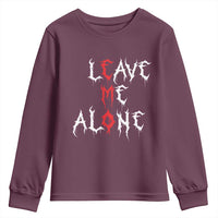 Leave me Alone Emo Youth Sweatshirt Aesthetic Goth Scene Alternative Music - Wonder Print Shop