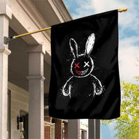 Creepy Cute Bunny Garden Flag Rabbit Alt Goth Grunge Horror Aesthetic - Wonder Print Shop