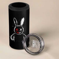 Creepy Cute Bunny 4 in 1 Can Cooler Tumbler Rabbit Alt Goth Grunge Horror Aesthetic - Wonder Print Shop