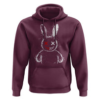 Creepy Cute Bunny Hoodie Rabbit Alt Goth Grunge Horror Aesthetic - Wonder Print Shop