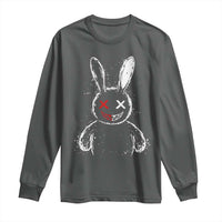 Creepy Cute Bunny Long Sleeve Shirt Rabbit Alt Goth Grunge Horror Aesthetic - Wonder Print Shop